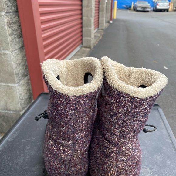 Bogs B Moc Mid Woven Women’s Purple Brown Winter Boots SIZE 8 - Picture 7 of 11